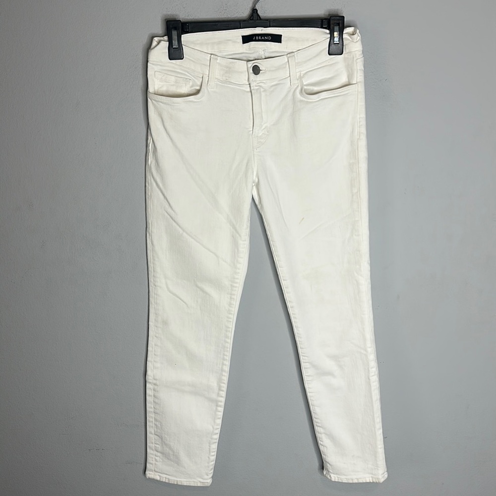 J Brand white Capri jeans 28